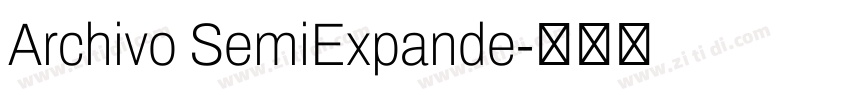 Archivo SemiExpande字体转换